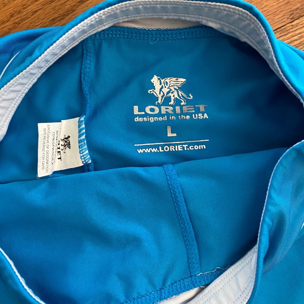 Blue layered ruffle athletic/tennis skort - Picture 2 of 4